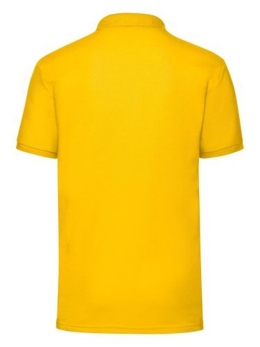 Polo  bianca, manica corta, 65% poliestere 35% cotone