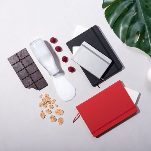 Block Notes Kine A6 Similpelle Colorato con Elastico e Segnalibro