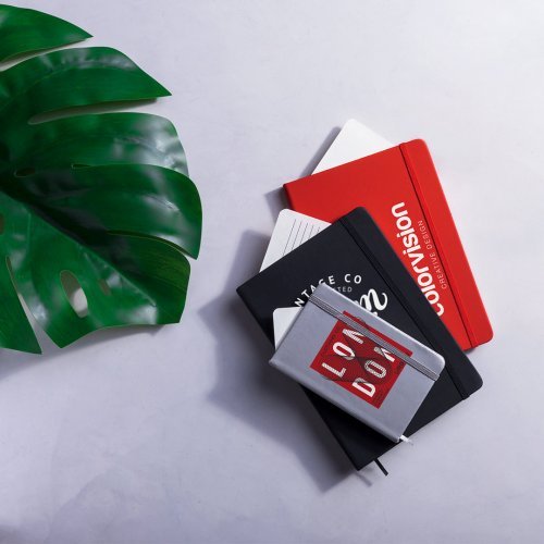 Block Notes Kine A6 Similpelle Colorato con Elastico e Segnalibro