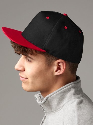 Cappellino 5 pannelli snapback cotone, visiera contrasto UrbanStyle