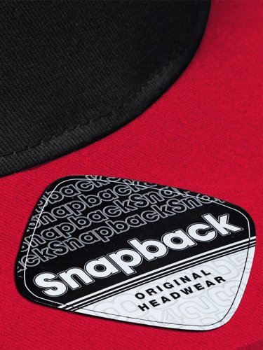 Cappellino 5 pannelli snapback cotone, visiera contrasto UrbanStyle