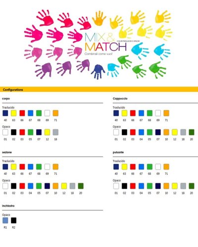 Penna a sfera Round Stic Mix & Match