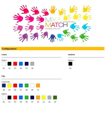 Penna a sfera Clic Stic Stylus Mix & Match