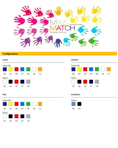Penna a sfera Wide Body Mix & Match