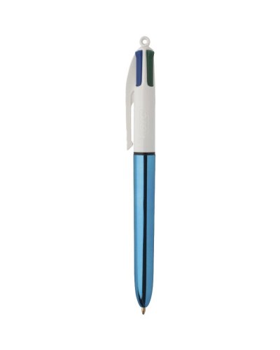 Penna a sfera 4 Colours Shine Azzurro Metallico