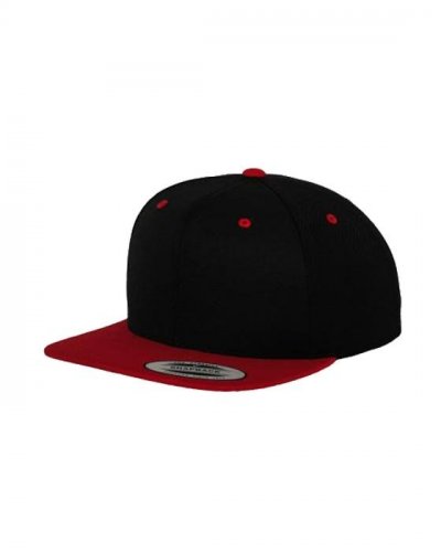 Cappellino bicolore con chiusura a scatto Classic Black/Red