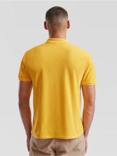 Polo  bianca, manica corta, 65% poliestere 35% cotone