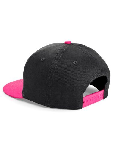Casquette Snapback Enfant en coton 100g, visière plate NOIR