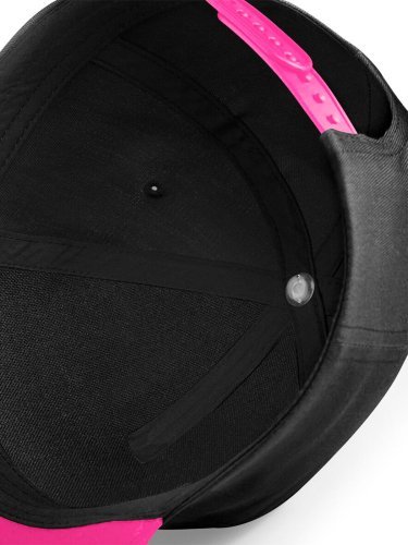Casquette Snapback Enfant en coton 100g, visière plate NOIR