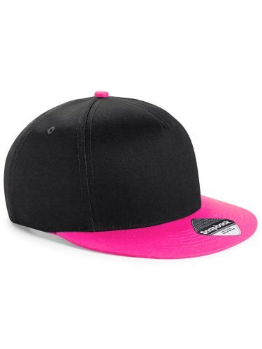 Casquette Snapback Enfant en coton 100g, visière plate NOIR