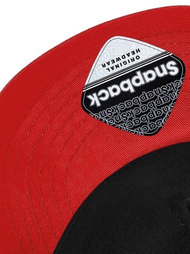Casquette Snapback Enfant en coton 100g, visière plate NOIR