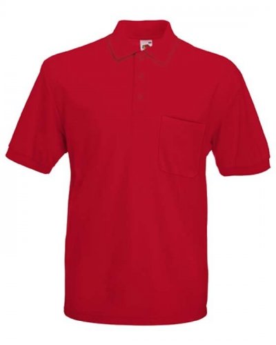 Polo con tasca Rosso