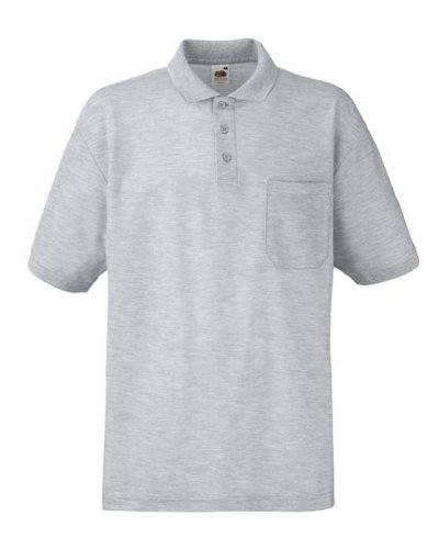 Polo con tasca Heather grey