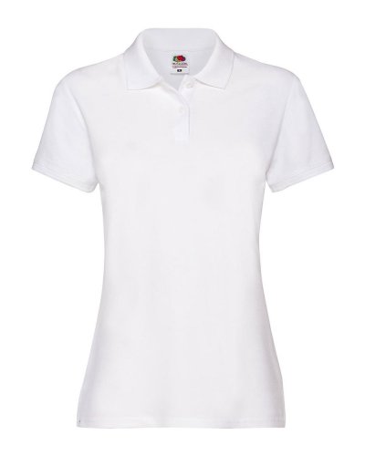Polo Lady-Fit Premium Bianco
