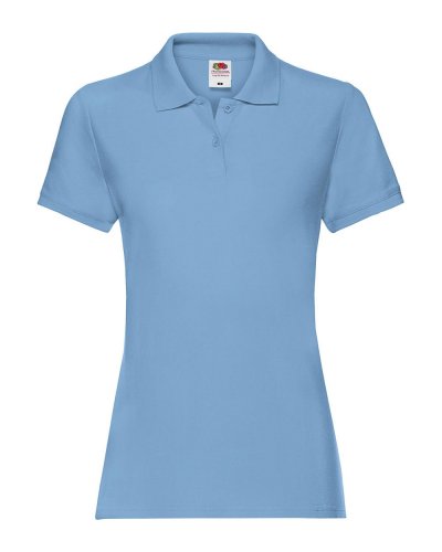 Polo Lady-Fit Premium Sky blue