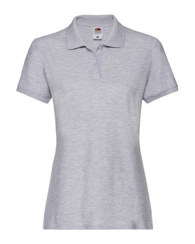 Polo Lady-Fit Premium Heather grey