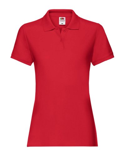 Polo Lady-Fit Premium Rosso