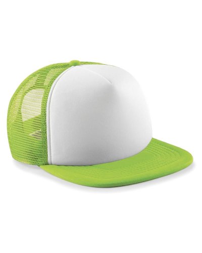 Cappellino Junior Vintage Snapback Trucker Lime green/white