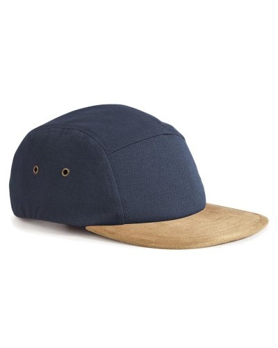 Cappellino visiera scamosciata 5 pannelli French navy