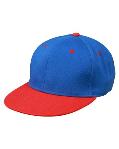 6 Panel Pro Cap Royal/Tomato