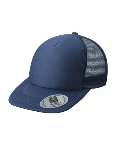 5 Panel Flat Peak Cap Navy
