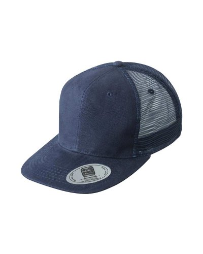 6 Panel Flat Peak Cap Navy