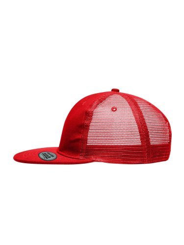 Cappello Snapback 6 Pannelli Mesh Visiera Piatta -