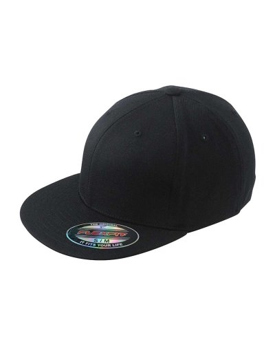 Flexfit Flat Peak Cap Black