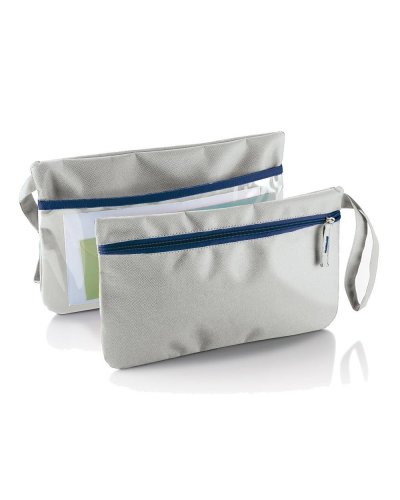 Porta documenti da viaggio Berlino Grigio / Blu Avio