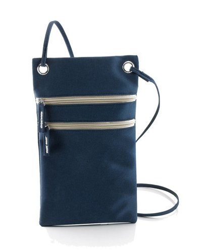 Porta documenti con laccetto Lisbona Blu Navy / Beige