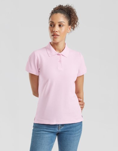 Polo donna Lady-Fit Premium in puro cotone, manica corta, regular