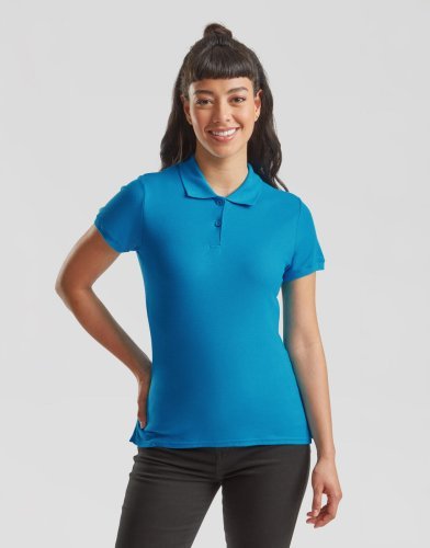 Polo donna Lady-Fit Premium in puro cotone, manica corta, regular