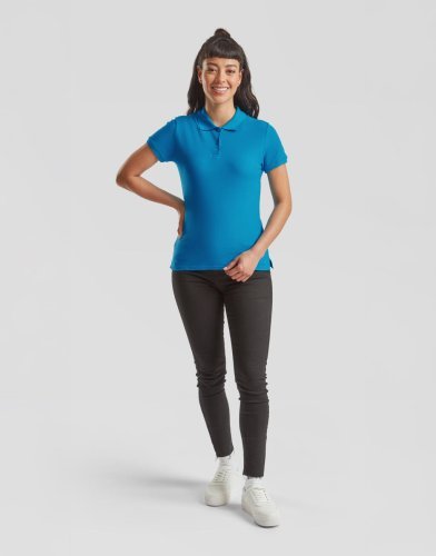 Polo donna Lady-Fit Premium in puro cotone, manica corta, regular
