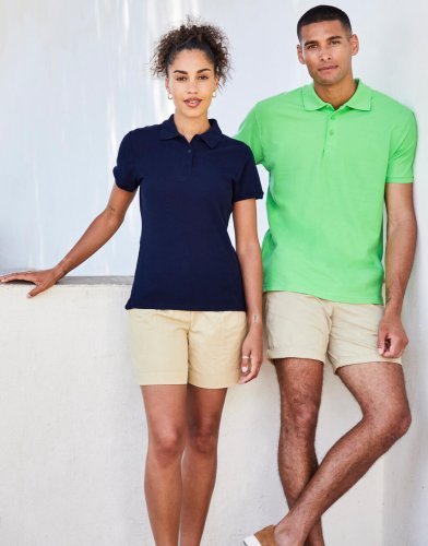 Polo donna Lady-Fit Premium in puro cotone, manica corta, regular