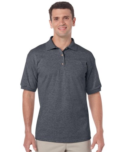 Polo uomo Jersey Gildan DryBlend Dark Heather
