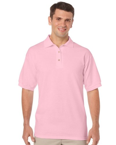 Polo uomo Jersey Gildan DryBlend Light Pink