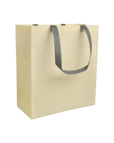 Borsa shopping in TNT laminato Naturale