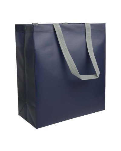 Shopper in TNT laminato Blu scuro
