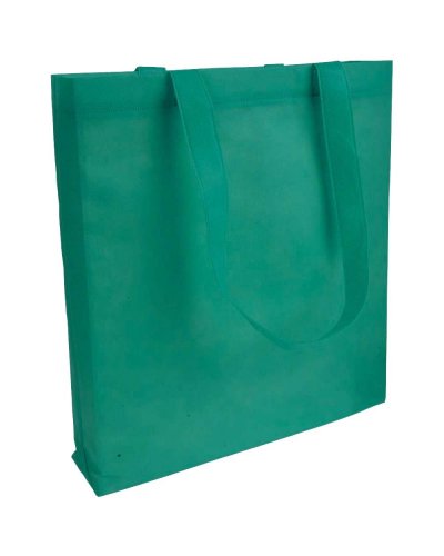 Borsa shopping in TNT termosaldato con soffietto Verde
