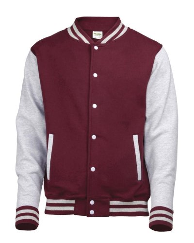Varsity Jacket Burgundy/Grey