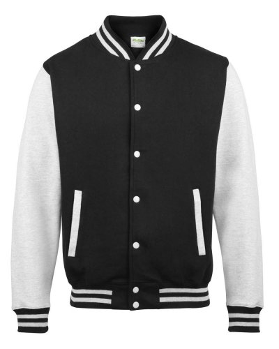 Varsity Jacket Black/Heather Grey