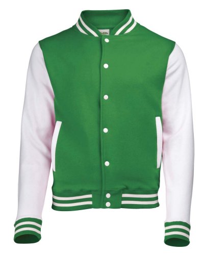 Varsity Jacket Kelly Green/White