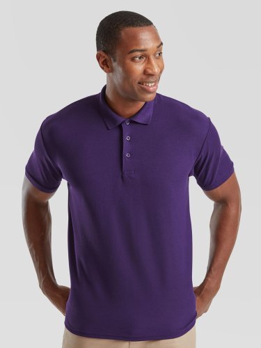Polo blanche, manches courtes, 65% polyester 35% coton
