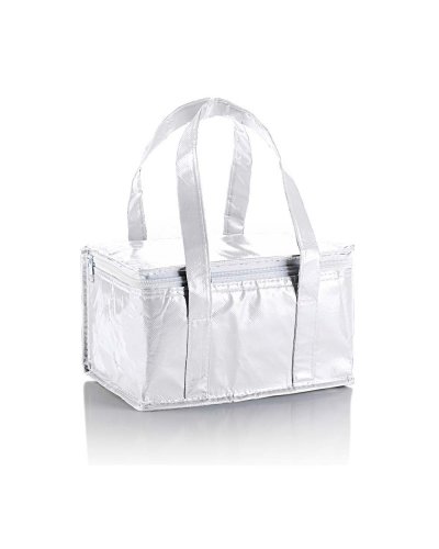 Borsa frigo piccola in TNT laminato Bianco