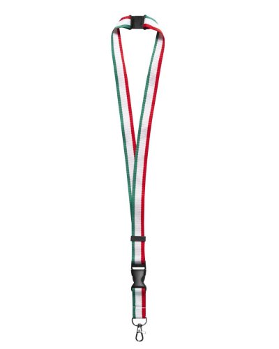 Laccio da collo con moschettone in metallo