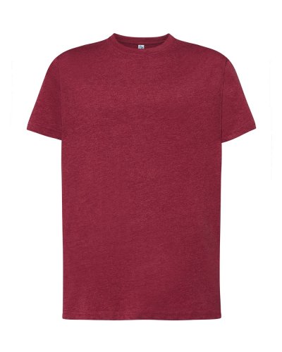 T-Shirt Regular Fluo Burgundy Heather