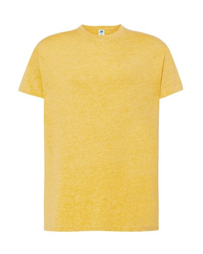 T-Shirt Regular Fluo Mustard Heather