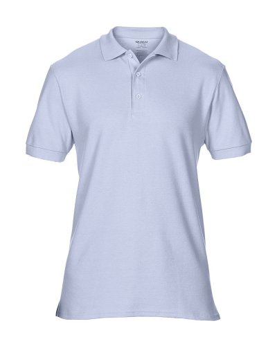 Polo Premium Cotton doppio piquè Light Blue