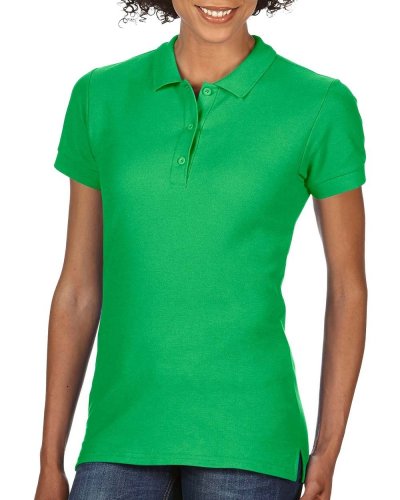 Polo donna Premium Cotton doppio piquè Irish Green