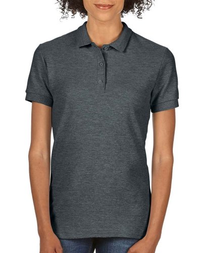Polo donna Premium Cotton doppio piquè Dark Heather
